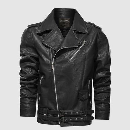 Stilværk™ | Klassisk Biker Læderjakke