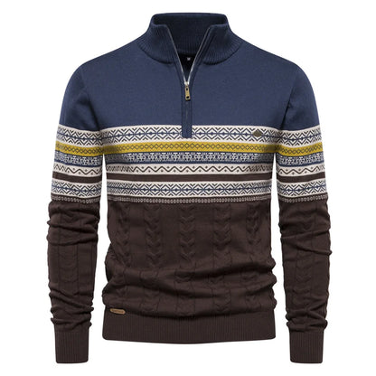 Stilværk™ | Pullover med halv lynlås