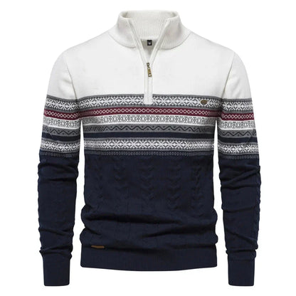 Stilværk™ | Pullover med halv lynlås