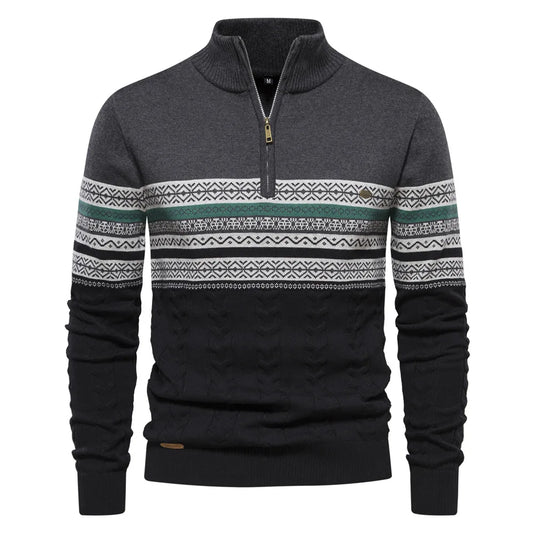 Stilværk™ | Pullover med halv lynlås