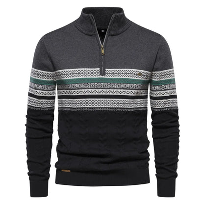 Stilværk™ | Pullover med halv lynlås