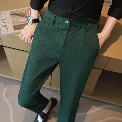 Stilværk™ | Klassiske ternede slim-fit bukser