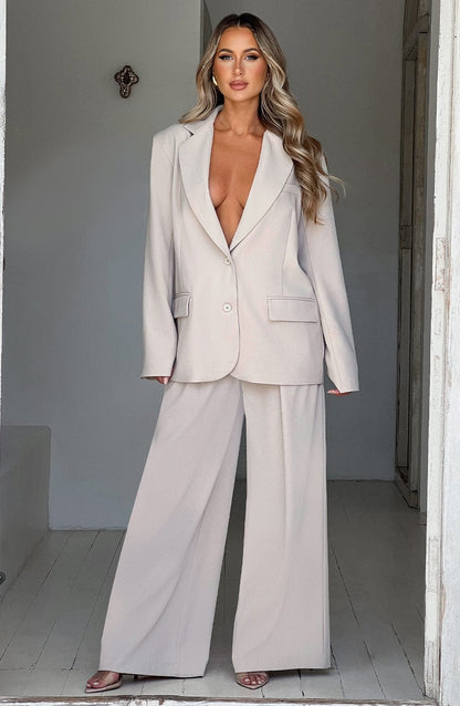 Topfitters™ | Noa Oversized Kostuumvestje - Beige