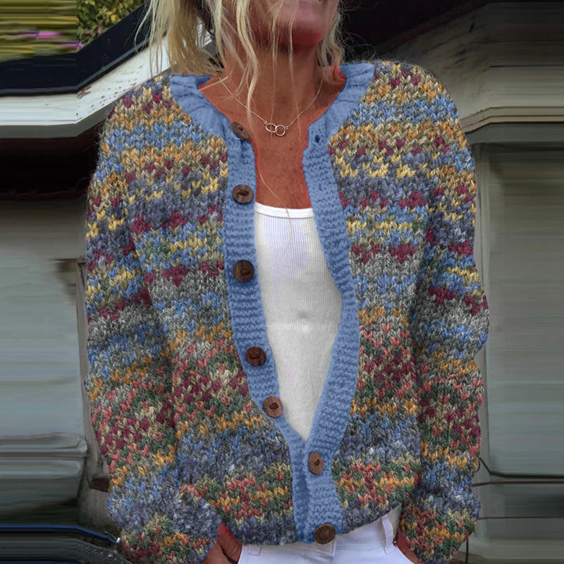 Stilværk™ | Let cardigan med legende print